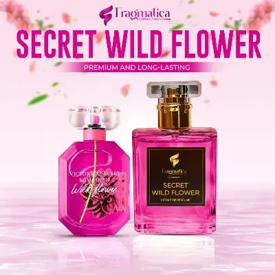 Picture of "Fragmatica's Wild Flower" Inspired by Eue De Perfume. Unveil Vibrant Magnolia, Luminous Lotus, & Clean Woody Notes. The Ultimate Charming, Irresistible Elixir. (15 mg,Not Specified)