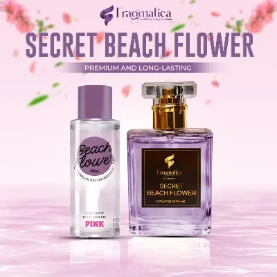 Picture of Fragmatica Secret Eau De Parfum Pink - Romantic Beach Floral Scent, Long-Lasting Women Fragrance (Not Specified,10mg)