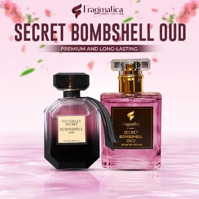 Picture of "Fragmatica's Secret Bombshell Oud" Inspired by Eue De Perfume . Embrace Spicy Saffron, Luxe Suede, & Deep Oud. Your Intense, Seductive & Mysterious Scent. (15 mg,Not Specified)