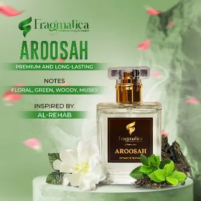 Picture of Fragmatica's 'Arooshah'  Parfume Oil . Unveil Fruity Notes, Soft Rose, & Gentle Musk. The Ultimate Fresh, Irresistible Elixir. Only from Honestime! (15 mg,Not Specified)