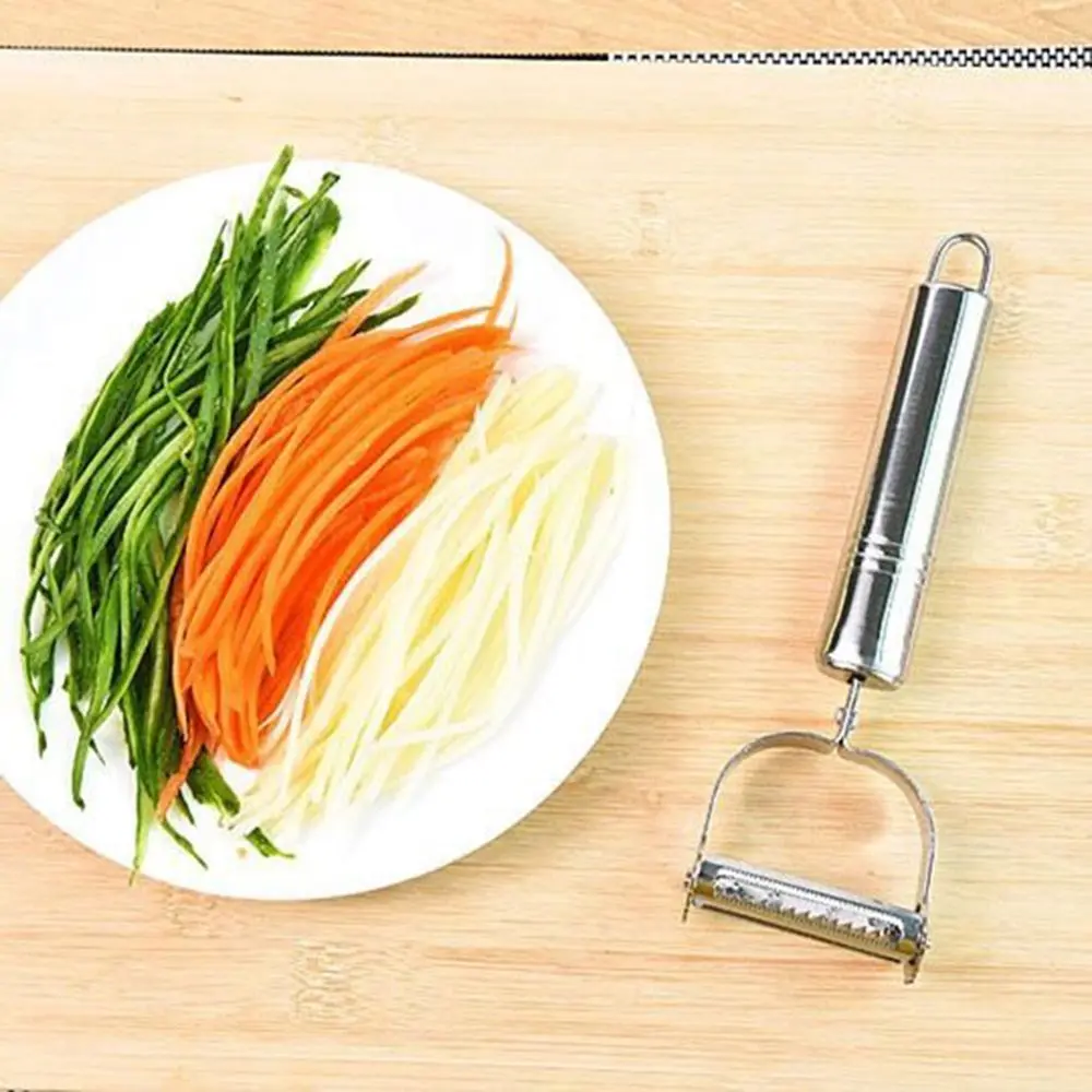 Picture of Kitchen Julienne Peeler For Fruit and Veg Peeling | MNK SHOP - Silver