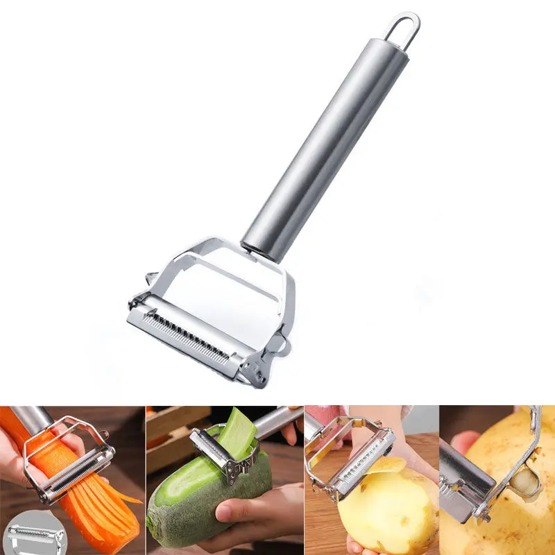 Picture of Vegetable Cutter and Julienne Peeler Perfect Kitchen Accessory for Healthy Cooking | MNK SHOP - Silver