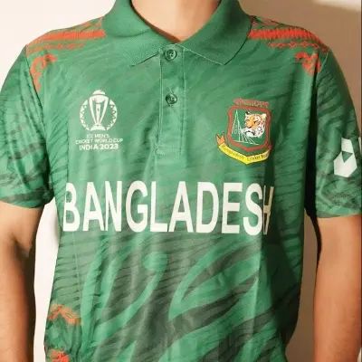 Picture of Bangladesh World Cup Jersey - Polo Cricket Jersey - Bangladesh Cricket Jersey - Green