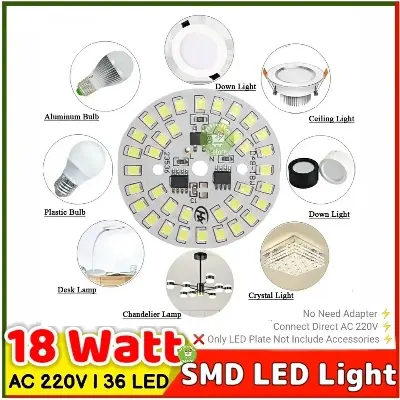 Picture of DIY 15W ~ 18W AC220V LED Lamp - SMD2835 White LED Bulb - No Driver Required - Easy to Use and Maintain - Reliable and Durable 