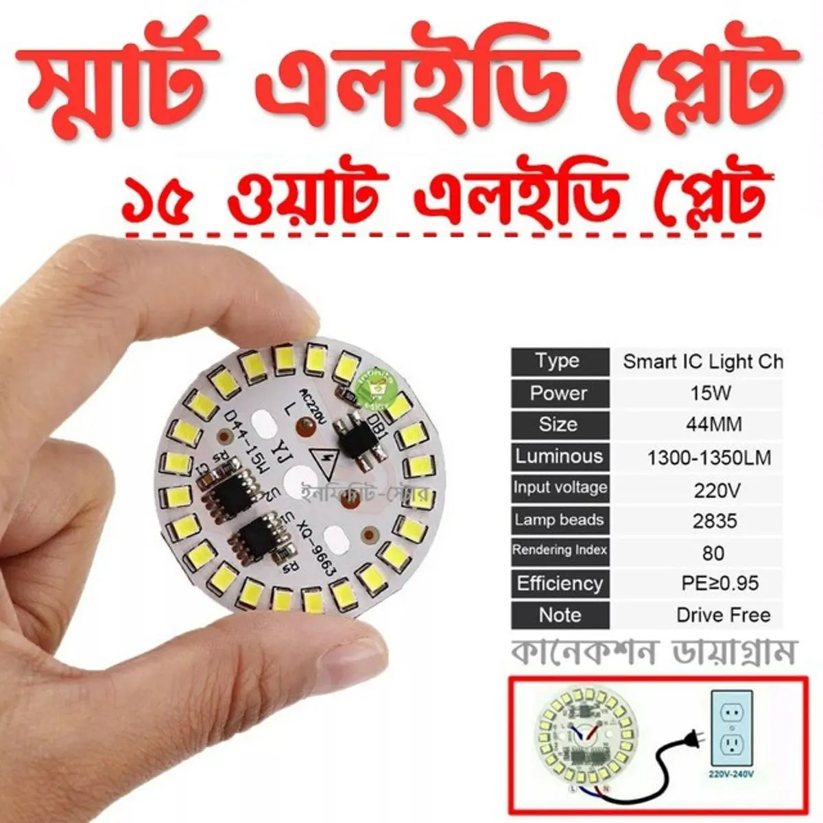 Picture of DIY 15W ~ 18W AC220V LED Lamp - SMD2835 White LED Bulb - No Driver Required - Easy to Use and Maintain - Reliable and Durable 