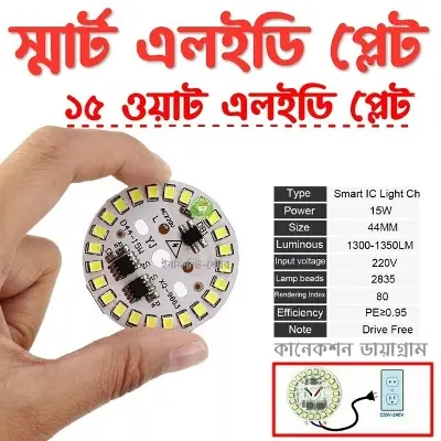 Picture of DIY 15W ~ 18W AC220V LED Lamp - SMD2835 White LED Bulb - No Driver Required - Easy to Use and Maintain - Reliable and Durable 