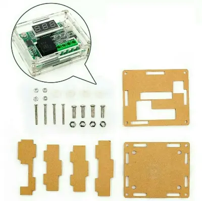 Picture of DIY Clear Acrylic Case Shell Housing Plastic Box For W1209 