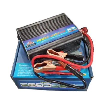 Picture of 500W Power Inverter DC 12V to AC 220V  Power Source From Car Solar 12V Battery Used in LED Lamp LED TV Laptop PC 500W