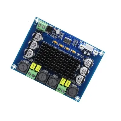 Picture of XH-M543 HT317 Dual Channel Power Digital Audio Power Amplifier Board 2x75W Amplificador DIY Module Similar TPA3116D2 Multicolor