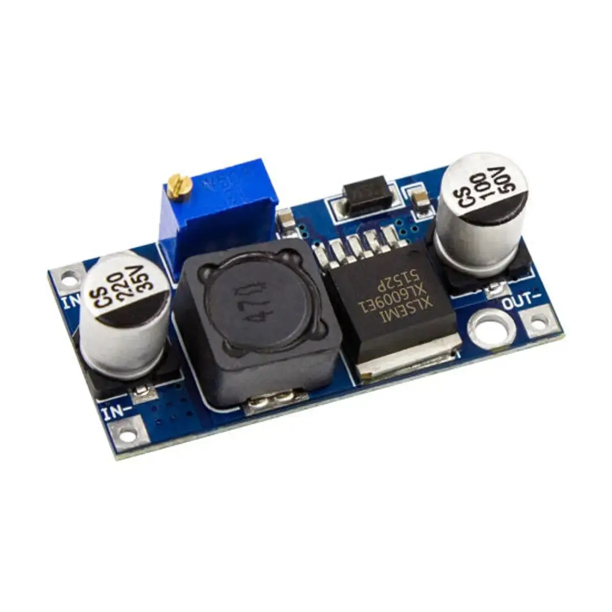 Picture of DC-DC Step-up Boost Converter XL6009 3-35V 4A Boost from 18650 Battery Solar Voltage For Onu Wifi Router low Price 