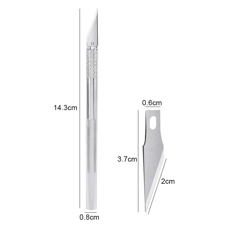 Picture of WLXY Scalpel Knife Film Tools Paper Cutter PCB Carving Knife with 5pcs Sculpting Knife Blade 