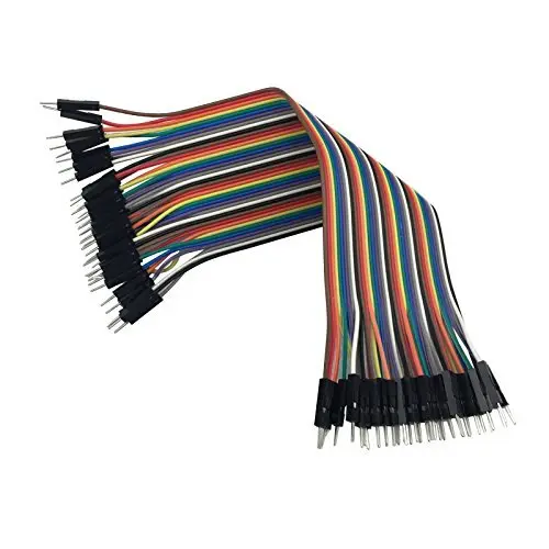 Picture of Jumper Wire Male to Female 40 pcs for Uno R3 ESP8266 Breadboard Connection Red