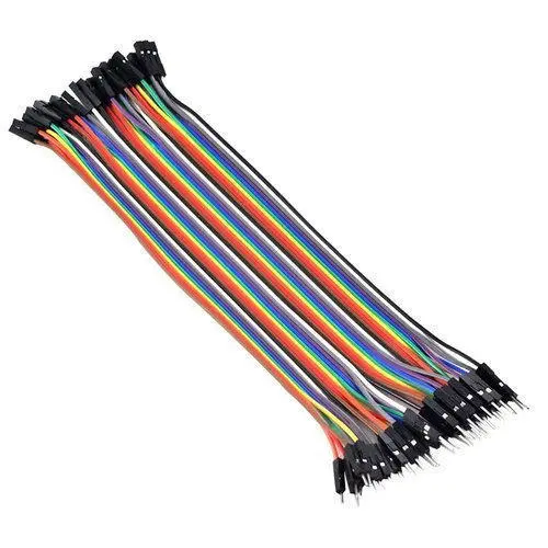 Picture of Jumper Wire Male to Female 40 pcs for Uno R3 ESP8266 Breadboard Connection Red