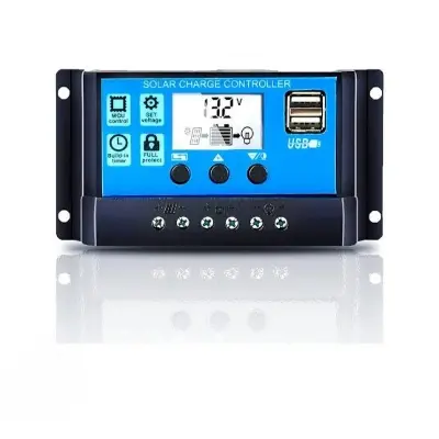 Picture of Digital 12V 10A PWM Solar Charge Controller Morita LCD Display Overcharge Under Voltage  Upper Voltage Protection For 10W-100W 