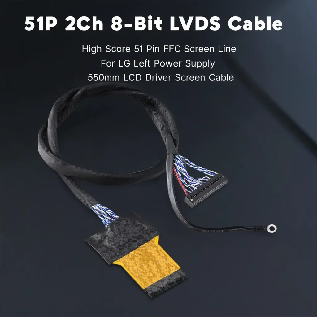 Picture of LVDS FFC FPC 2ch 8 bit 51 pin for Sony LG Samsung 40 inch to 51 inch Panel 