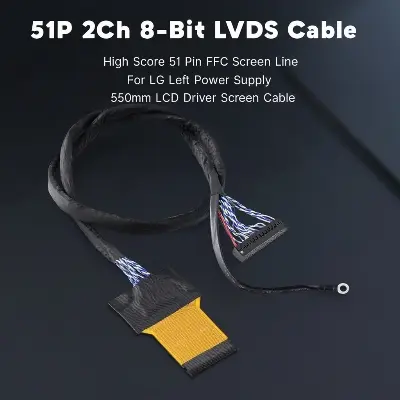 Picture of LVDS FFC FPC 2ch 8 bit 51 pin for Sony LG Samsung 40 inch to 51 inch Panel 