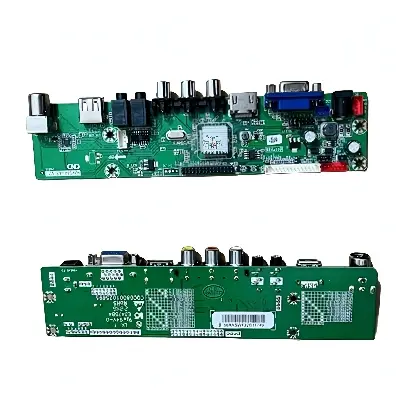 Picture of HDV-56R AS V2.1 Universal LCD LED TV Controller Driver Board Jumper Selection DC 12V Master TV Receiver Board HDV56U-AS TV/PC/VGA/HDMI/USB + 7 Key IR Receiver Board replace T.V56 DS-V59 