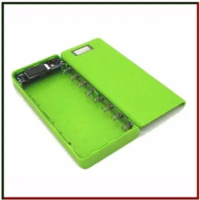 Picture of 8x18650 Power Bank Casing with Digital LCD Display Circuit 5V 2A 2xUSB Output 2xCharging Port without Battery for Mobile Phone Charging 5V USB LED etc Random Color