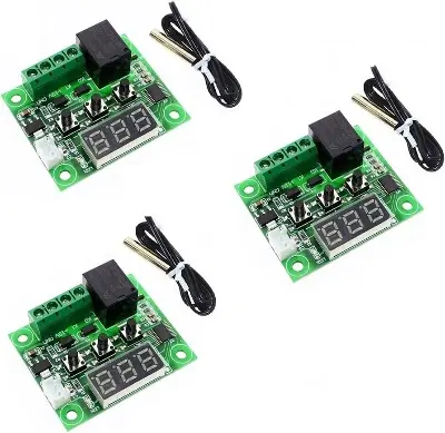 Picture of 3 Pcs W1209 Incubator Temperature Controller Heat-Cool DC12V 10A Relay Control AC DC Light Bulb Fan Heater 3pcs W1209