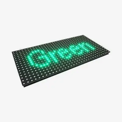 Picture of P10 Outdoor Green LED module SMD 32*16 Pixel 320*160mm for Single color LED display Scrolling message led sign 16 x 32 Green