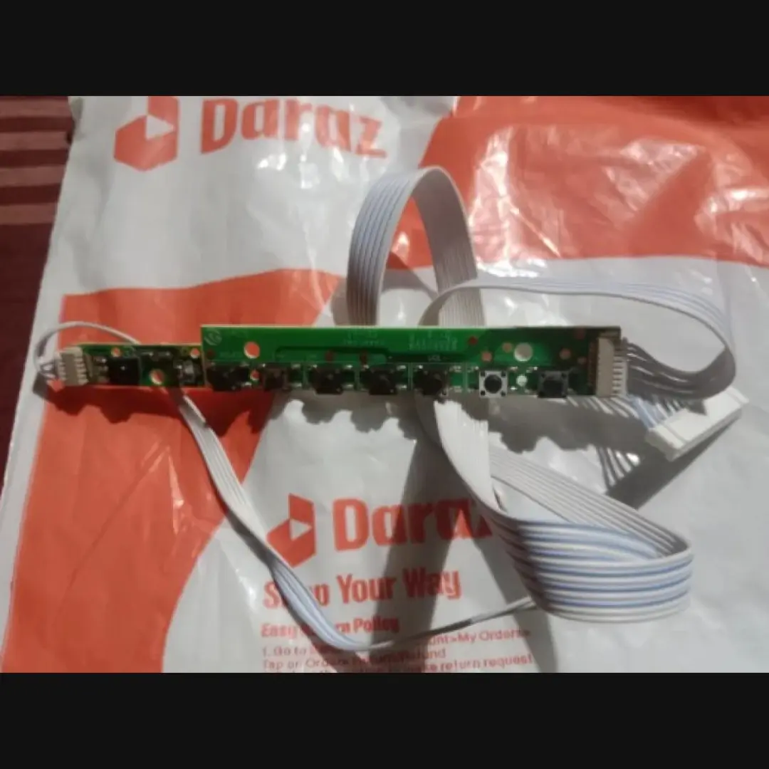 Picture of Universal IR Receiver Board LED LCD TV Manu Control Circuit Button Key Board with LED Indicator Support T.V56.03 DS-V59 TP.V56.PA671 TP.MS338.PB822 TP.MS358.PB801 TV Control Board 