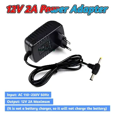 Picture of DC 12V 2A Power Supply Adapter Power Supply  lighting transformer For Security System IP Camera LED Strip light W1209 XH-M452 Black