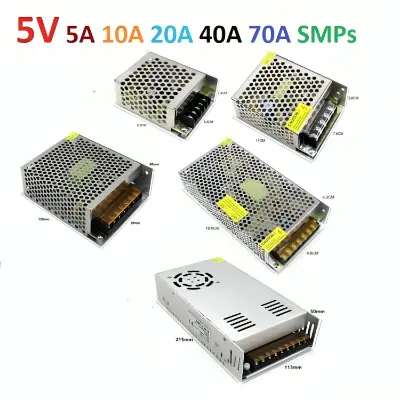 Picture of DC 5V SMPS 5A 10A 20A 40A 25W~200W Input AC 220V Power Supply Module lighting transformer For P10 P6 P4 P5 LED Module LED Strip HD-U6A HD-WF1 HD-WF2 Mobile Charging Station 