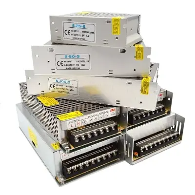 Picture of DC 5V SMPS 5A 10A 20A 40A 25W~200W Input AC 220V Power Supply Module lighting transformer For P10 P6 P4 P5 LED Module LED Strip HD-U6A HD-WF1 HD-WF2 Mobile Charging Station 