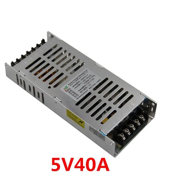 Picture of DC 5V SMPS 5A 10A 20A 40A 25W~200W Input AC 220V Power Supply Module lighting transformer For P10 P6 P4 P5 LED Module LED Strip HD-U6A HD-WF1 HD-WF2 Mobile Charging Station 