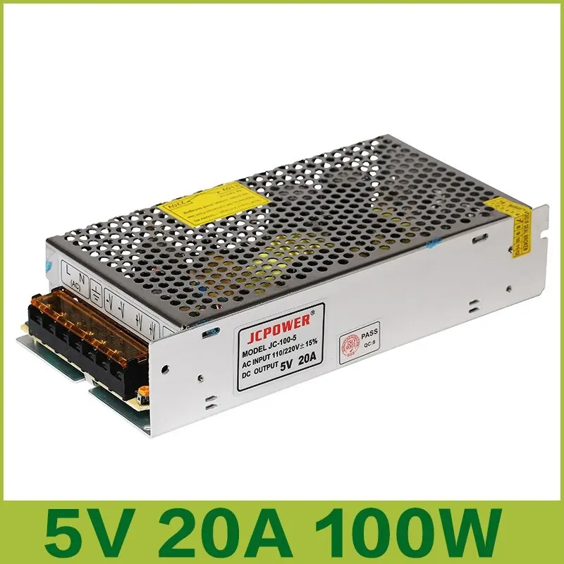 Picture of DC 5V SMPS 5A 10A 20A 40A 25W~200W Input AC 220V Power Supply Module lighting transformer For P10 P6 P4 P5 LED Module LED Strip HD-U6A HD-WF1 HD-WF2 Mobile Charging Station 