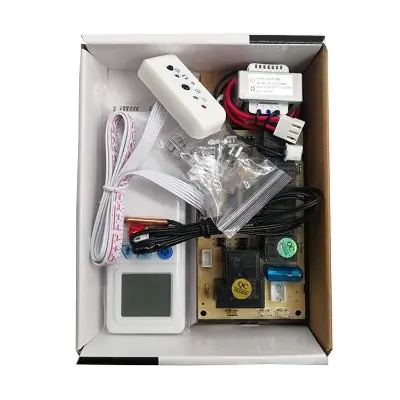Picture of Qunda Qd-U03C+ Universal Air Conditioner Control System Board Timer Control Adjustable Air Flow Louver Motor Control Mode For Non Inverter Window Cassette Split Type AC 0.5 Ton to 5 Ton Single Phase AC Green