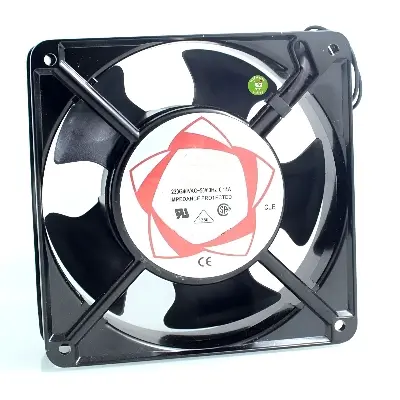 Picture of AC Cooling fan 5 " AC 220V 22W low noise for EGG incubator Black