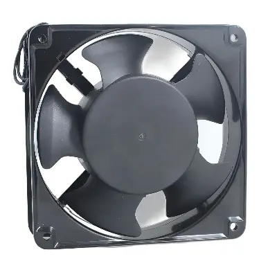Picture of AC Cooling fan 5 " AC 220V 22W low noise for EGG incubator Black