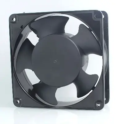 Picture of AC Cooling fan 5 " AC 220V 22W low noise for EGG incubator Black