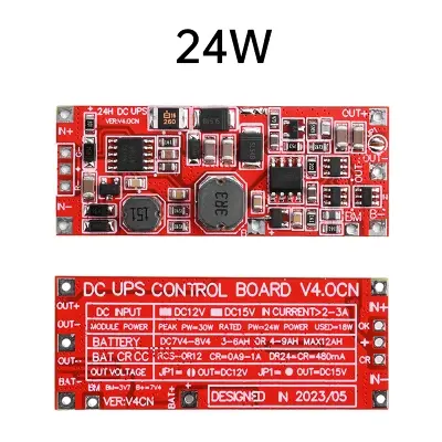 Picture of DC 12V/15V 24W 1A UPS Power Supply Module Uninterruptible Power Control Board 2S V4.0CN Charging Step Up Protection Module Multicolor
