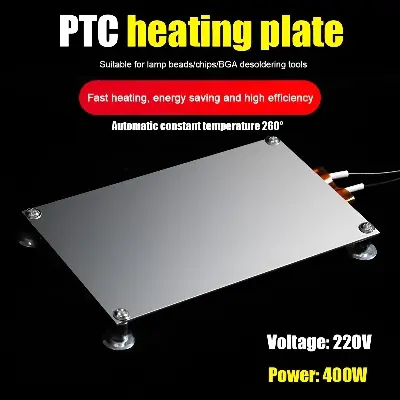 Picture of LCD Seperators PTC Heater AC220V 400W for SMD LED Component Remover Use in Koocu Triangle CP200 Kawh Touch LCD Separator Machine Blue