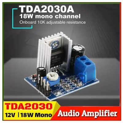 Picture of TDA2030 Audio Amplifier Board Module 18W mono TDA2030A Supply 6-12V DC Replace TDA7297 TPA3116D2 XH-M139 XH-M422 XH-M543 amplifier Board 