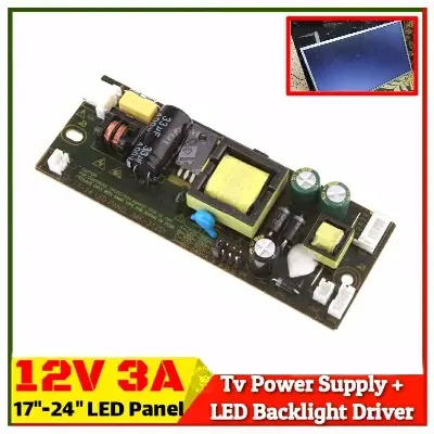 Picture of Universal LED TV Power Supply Board 12V 3A with LED Backlight Driver using T.V56.03 DS-V59 TV Controller Board 