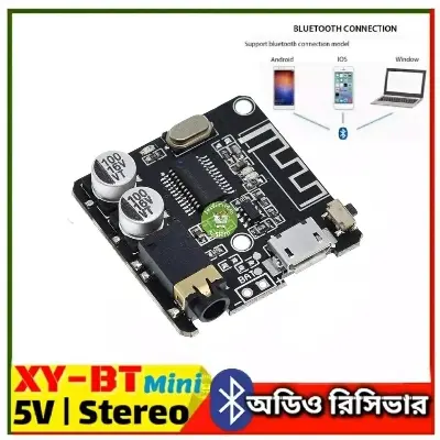 Picture of Bluetooth Audio Receiver Board Micro Usb Powered 5V 1A 3.5Mm Audio Output For Audio Car Speaker - Solar Panel - solar panel 100w Red