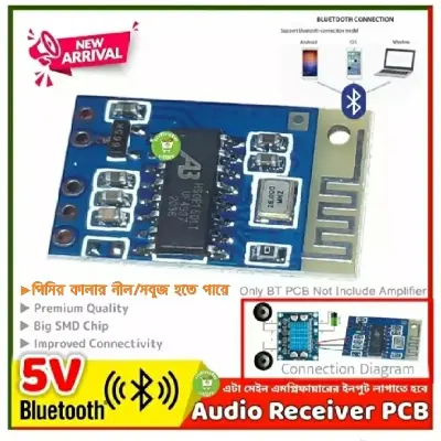 Picture of Bluetooth Audio Receiver Board 5V Lossless Audio Frequency Receive 