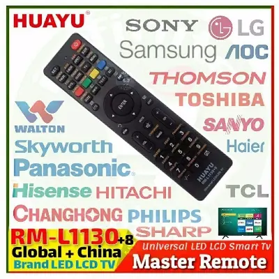 Picture of RM-L1130+8 All-in-One Universal TV Remote Control the 8th generation Replacement for Smart Non-Smart TV Black