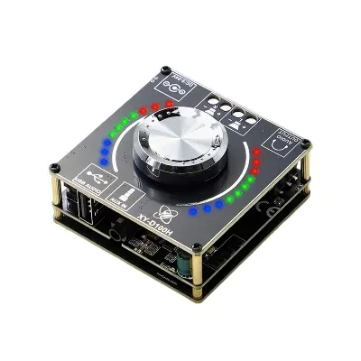 Picture of XY-D100H Hifi Level 100W+100W Stereo Bluetooth Digital Amplifier Board Tpa3116 Module Power Amplifier Board Supports App Similar ZK-MT21 ZK-502L ZK-502MT ZK-TB21 Black