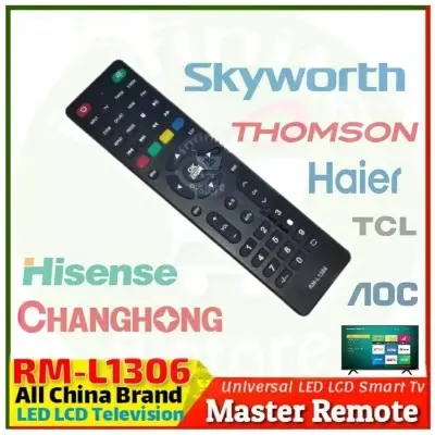 Picture of RM-L1306 All-in-One Universal TV Remote Control Replacement for All China Brand LED LCD Smart TV Black
