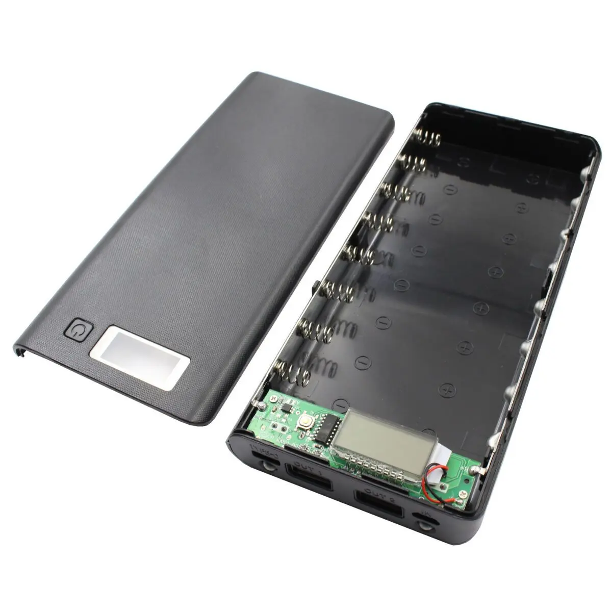 Picture of DIY Battery Charger Box 8 Cell Lithium Battery Power Case Digital Display Type C Android Charging Port 5V 2A USB Output 