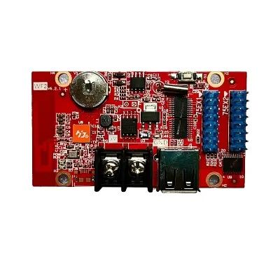 Picture of HD-WF2 Wi-Fi + USB Asynchronous Full color led control card Android Apps Operated 2x Hub75 Port 768x64 pixel for P3 P5 P6 P10 RGB LED Panel Equivalent HD-U60-75 HD-U6A HD-W60-75 Green