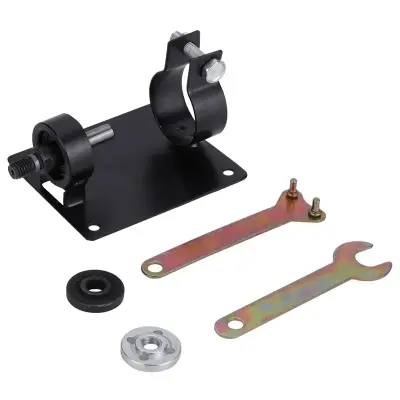 Picture of Electric Hand Drill Cutting with polish pad wrench polishing grinding seat stand holder set machine bracket rod bar - Innovative Design Black