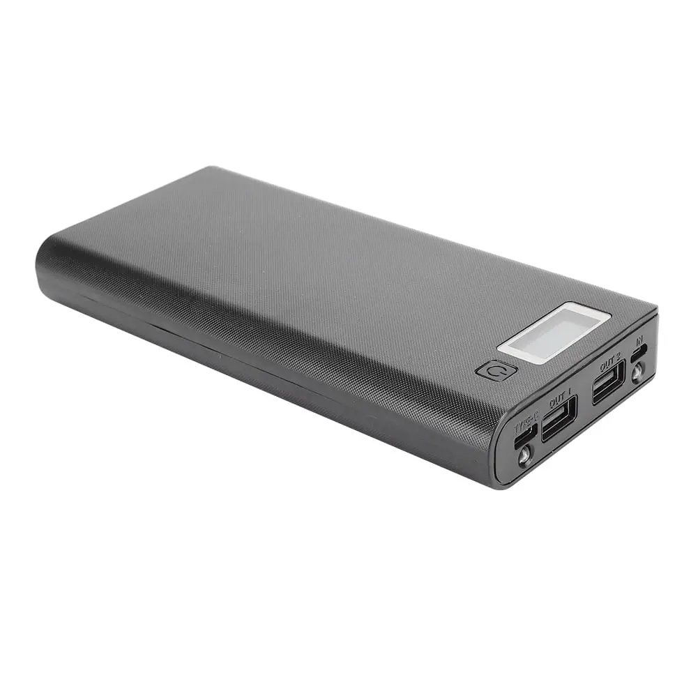 Picture of Power Bank Casing with Digital LCD Display Circuit 5V 2A 2xUSB Output 2xCharging Port without Battery for Mobile Phone Charging 5V USB LED etc DIY Battery Charger Box for 8x18650 Random Color