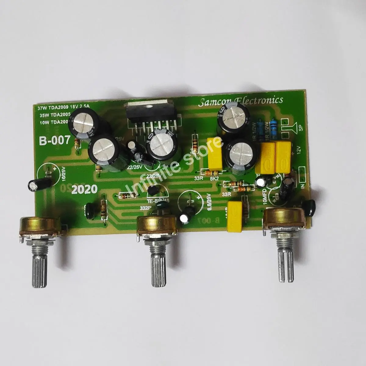 Picture of TDA2009 Base Tone Power Amplifiers Board 37W Mono DIY For Home Theater Sound System Replace XH-M139 TDA7297 Blue