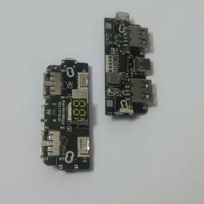 Picture of Power Bank Circuit LCD Display Dual USB 5V 1A 2.1A 18650 Battery Charger Board Mobile Power Bank Accessories for Phone DIY LED LCD Module Board white