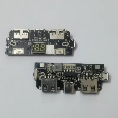 Picture of Power Bank Circuit LCD Display Dual USB 5V 1A 2.1A 18650 Battery Charger Board Mobile Power Bank Accessories for Phone DIY LED LCD Module Board white